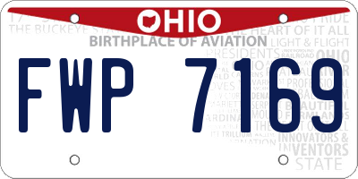 OH license plate FWP7169