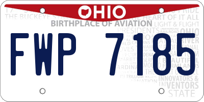 OH license plate FWP7185