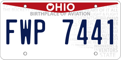 OH license plate FWP7441