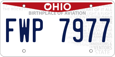 OH license plate FWP7977