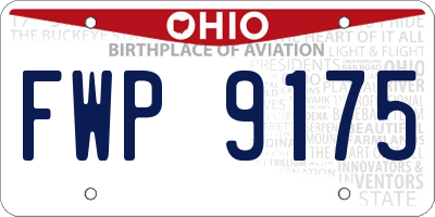 OH license plate FWP9175