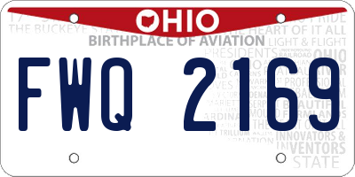 OH license plate FWQ2169