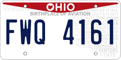 OH license plate FWQ4161