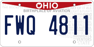 OH license plate FWQ4811