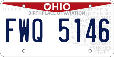 OH license plate FWQ5146