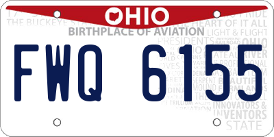 OH license plate FWQ6155
