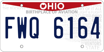 OH license plate FWQ6164