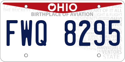 OH license plate FWQ8295