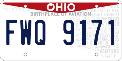 OH license plate FWQ9171
