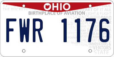 OH license plate FWR1176