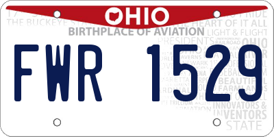 OH license plate FWR1529
