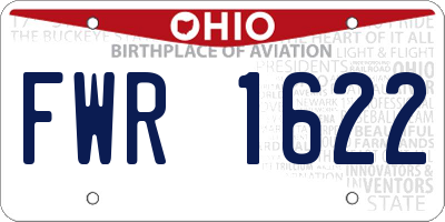 OH license plate FWR1622
