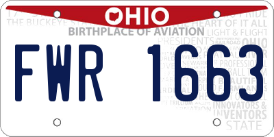 OH license plate FWR1663