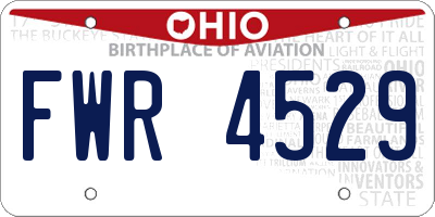 OH license plate FWR4529