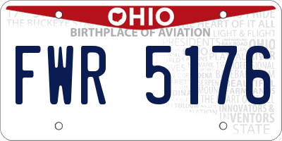 OH license plate FWR5176