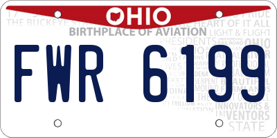 OH license plate FWR6199