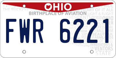 OH license plate FWR6221