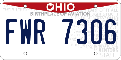 OH license plate FWR7306