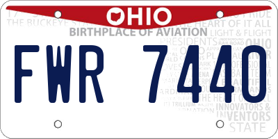 OH license plate FWR7440
