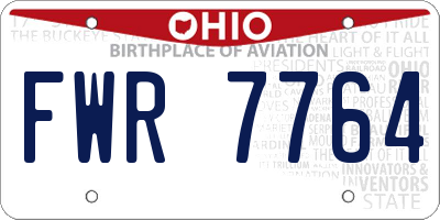 OH license plate FWR7764