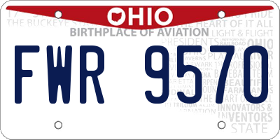 OH license plate FWR9570