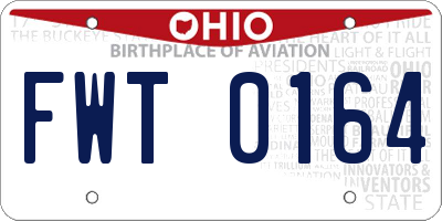OH license plate FWT0164