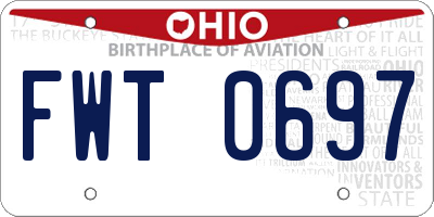 OH license plate FWT0697