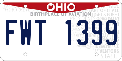 OH license plate FWT1399