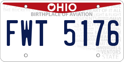 OH license plate FWT5176