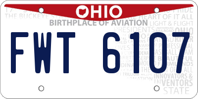 OH license plate FWT6107