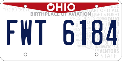 OH license plate FWT6184