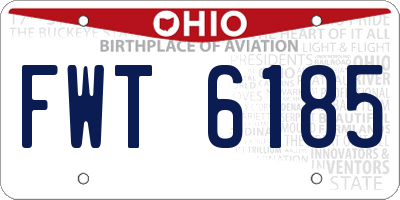OH license plate FWT6185