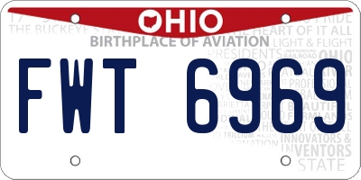 OH license plate FWT6969
