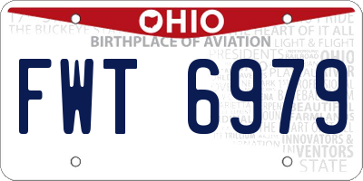 OH license plate FWT6979