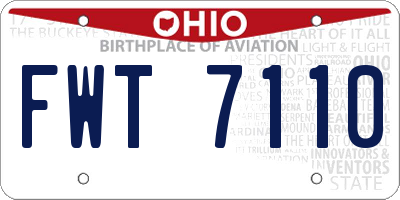 OH license plate FWT7110