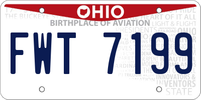 OH license plate FWT7199