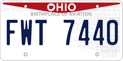OH license plate FWT7440