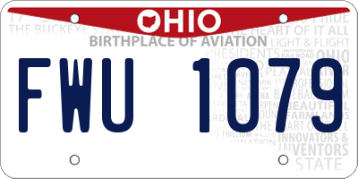 OH license plate FWU1079