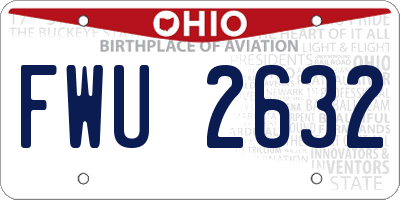 OH license plate FWU2632