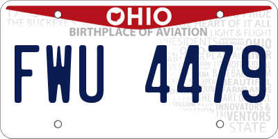 OH license plate FWU4479