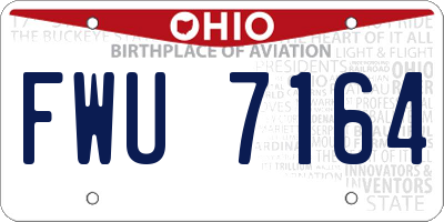 OH license plate FWU7164