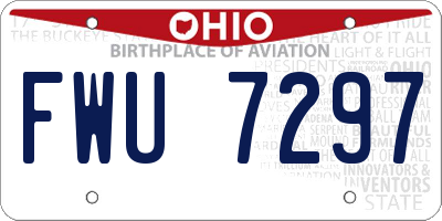 OH license plate FWU7297