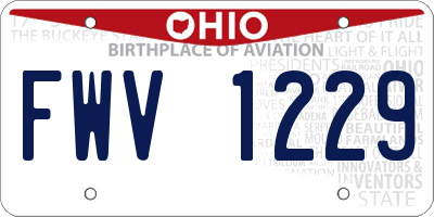 OH license plate FWV1229