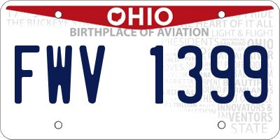 OH license plate FWV1399