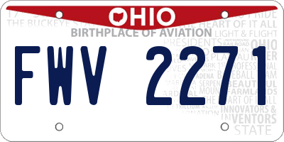 OH license plate FWV2271