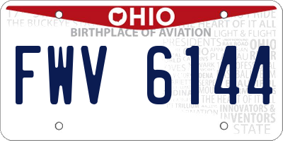 OH license plate FWV6144