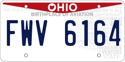 OH license plate FWV6164