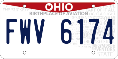 OH license plate FWV6174