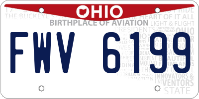 OH license plate FWV6199