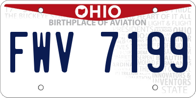 OH license plate FWV7199